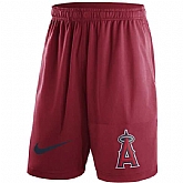 Men's Los Angeles Angels of Anaheim Nike Red Dry Fly Shorts FengYun